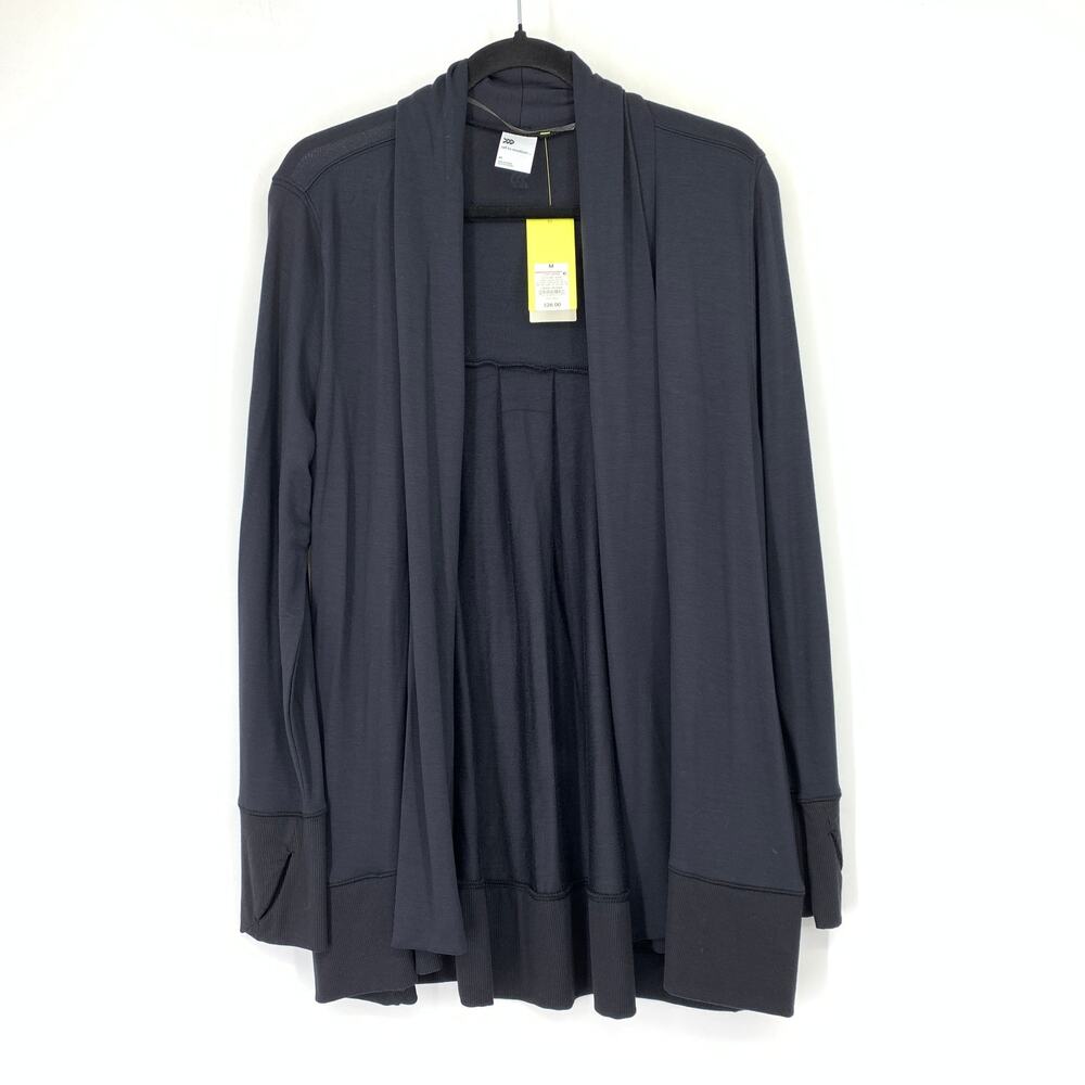 All In Motion Open Front Cardigan Sweater Womens Size Medium Black NEW